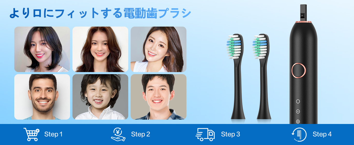 Baometi T2 電動歯ブラシ Details 5